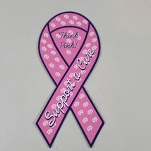Breast Cancer Magnet Support Pink Ribbon Awareness Cars Trucks Refrigerator - £5.57 GBP