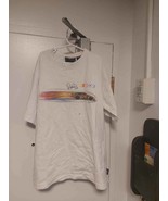 AUTOGRAPHED PATRICK CARPENTIER Nascar official white T-Shirt Size L Larg... - $27.44 CAD