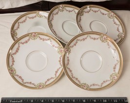 Theodore Haviland Limoges 6&quot; Saucers France Lot of 5 - $39.59