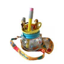 2025 Disneyland Chip And Dale Orb Sipper Cup Mug With Lanyard Disney Par... - $37.92
