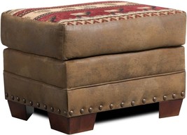 American Furniture Classics 8500-10 Sierra Lodge Ottoman, Brown - $211.59