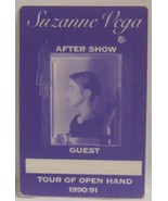 SUZANNE VEGA - VINTAGE ORIGINAL CONCERT TOUR CLOTH BACKSTAGE PASS - £7.99 GBP