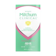 Mitchum Women&#39;s Deodorant, Clinical, Soft, Solid Antiperspirant Deodorant, Powde - £15.17 GBP