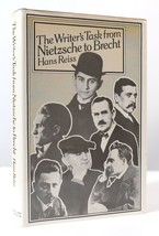 Hans Reiss The Writer&#39;s Task From Nietzsche To Brecht 1st Edition 1st Printing - $42.95