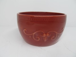 Demdaco Sapore Deb Hrabik  Hand Painted Brown 3 X 5 1/2&quot; Cereal Bowl  - £15.68 GBP