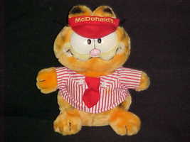 9&quot; Garfield McDonald&#39;s Employee Plush Toy From Dakin 1981 Rare - £119.45 GBP
