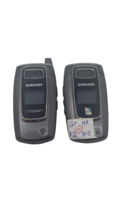 2 Lot of Samsung SGH-D407 Mobile Flip Phone 2G GSM AT&amp;T Locked No Power ... - €15,30 EUR