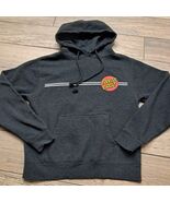 Santa Cruz Skateboards Hoodie Men&#39;s sz M Medium Black Dot hooded Sweatsh... - $40.00