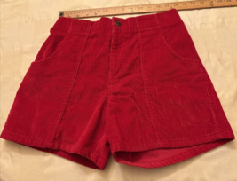 Vintage 90&#39;s Ocean Pacific OP Corduroy Skate Surf Shorts 28 Red - £68.16 GBP