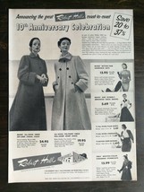 Vintage 1952 Robert Hall Clothing Full Page Original Color Ad  721 - $6.64