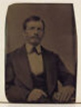 Civil War Era Tintype Photo Portrait Of Good Looking Young Man - £6.89 GBP