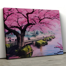 Japan in Cherry Blossom Season 46,Landscape Canvas Wall Art, Art Print - £28.32 GBP+