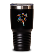 30 oz Tumbler Stainless Steel Insulated  Funny Retro Birds Birdwatching  - £26.33 GBP