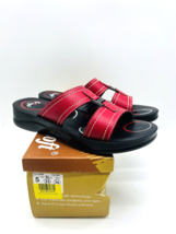 Aerosoft Lena Slide Sandals- Red, US 5 / EUR 36 - $19.79