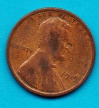 1919  Lincoln Wheat Penny- Circulated -  About  VF - $0.35