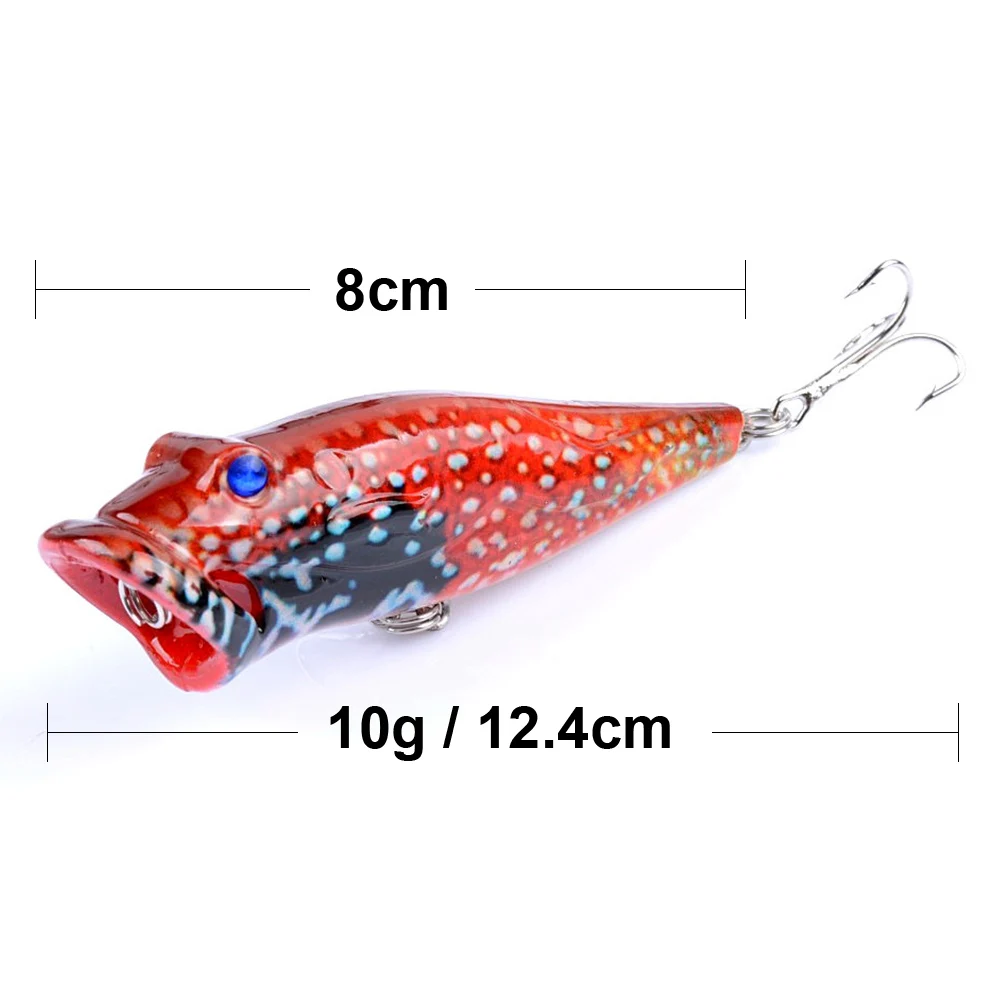 Biwvo Rubber lure Crankbait Lures Wobbler Popper For Trolling Hard Jig Goods For - $32.54