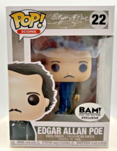 Funko Pop! Edgar Allan Poe with Raven BAM! Exclusive #22 F7 - £79.00 GBP