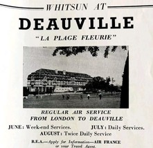 1952 Whitsun Hotel Deauville Advertisement Travel Sphere UK Import E90A - $19.99