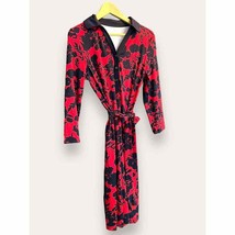 Talbots Red &amp; Navy Floral Stretch Shirt Dress | Sz S | NEW $129 - £36.68 GBP