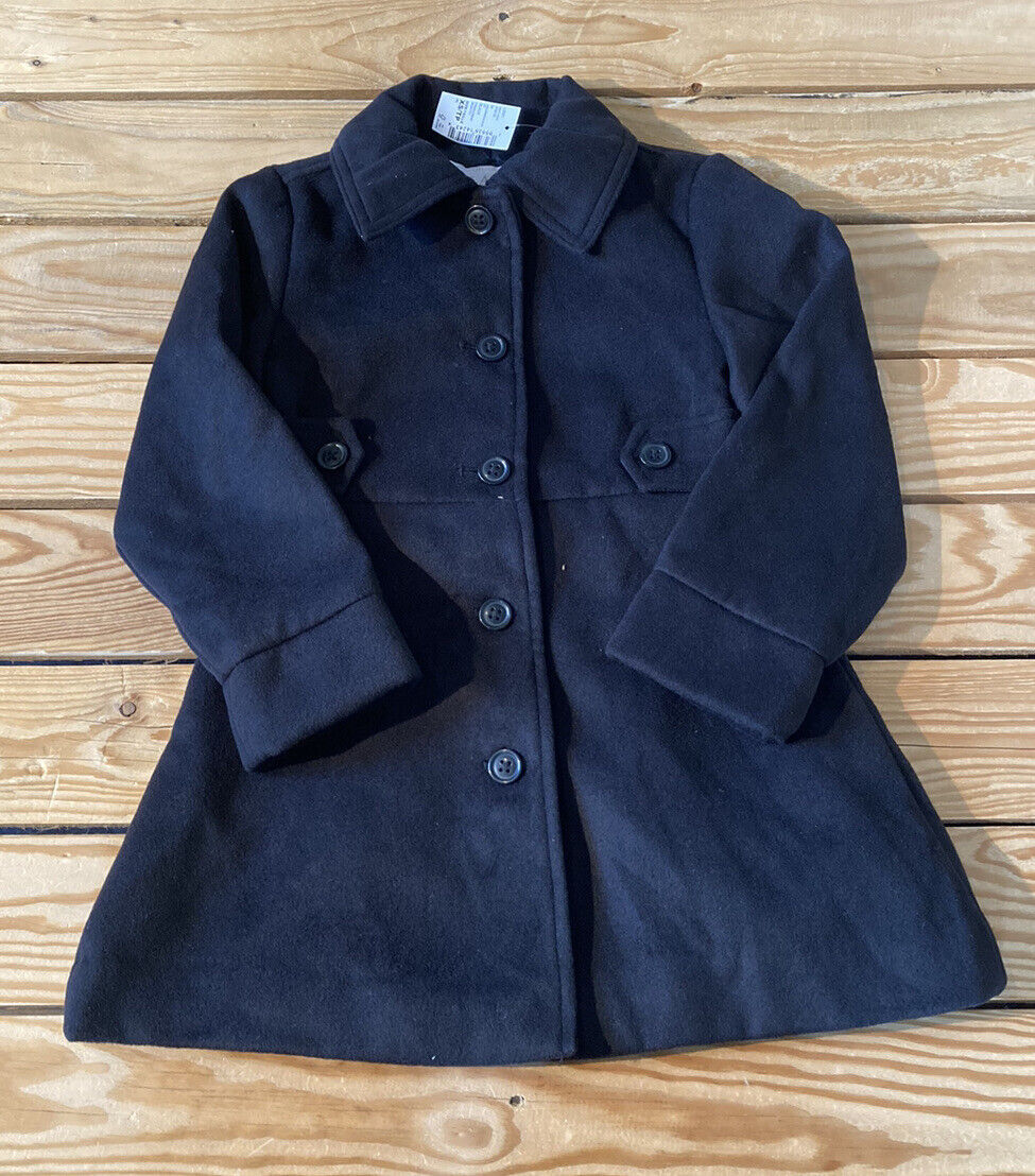 Primary image for The children’s place NWT girl’s button up pea coat size 4 black HG