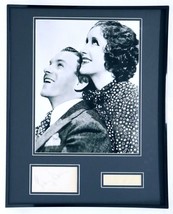 George Burns &amp; Gracie Allen Dual Signed Framed 16x20 Photo Display - $494.99