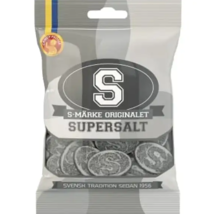 6x80g S-Märke Supersalt Candy People strawberry liqourice candy bags - £23.29 GBP
