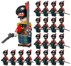 21pcs Officer &amp; Scottish Bagpipers Infantry Napoleonic War Custom Minifi... - $30.89