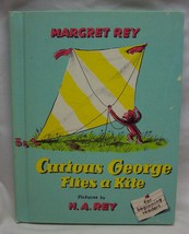 Vintage 1973 Curious George Flies A Kite Children&#39;s Hardcover Book 1970&#39;s - £11.64 GBP