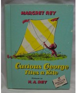 Vintage 1973 CURIOUS GEORGE Flies A Kite Children&#39;s Hardcover BOOK 1970&#39;s - $14.85