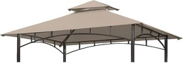 Grill Gazebo Replacement Canopy Roof, Olilawn 5&#39; X 8&#39; Outdoor Bbq, F, Beige. - £41.53 GBP