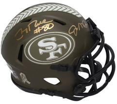 Joe Montana / Jerry Rice Autographed 49ers STS Mini Helmet Fanatics LE 16/24 - £857.73 GBP
