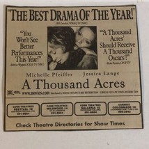 A Thousand Acres Vintage Movie Print Ad Michelle Pfiefer  Jessica Lange TPA10 - £4.72 GBP
