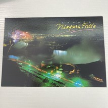 The Evening Light Show Niagara Falls- Chutes Niagara Postcard - $2.34