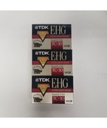 TDK EHG TC-30 VHSC Tape Lot of 3, New Sealed - £13.97 GBP