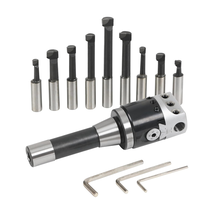 HFS(R) 2" Boring Head Set, 1/2" Carbide Boring Bar Set, 9Pcs, Milling - $128.39