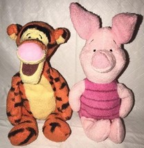 Disney Store Exclusive Winnie The Pooh Tigger &amp; Piglet 8&quot; B EAN Bag Plush Toy - £16.07 GBP