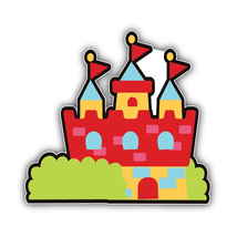 Cartoon Hello Kitty Castle Sticker Vinyl Decal Waterproof ''SIZES'' - $4.50 - $18.00