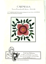 Patti-Ann Quilt Block KIT Seasons Remembered Col. Block No. 8 Calendula - $15.40