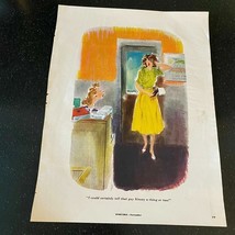 Sexual Harrassment Print Dr. Kinsey Secretary Vintage 1940s Cartoon - $12.42 CAD
