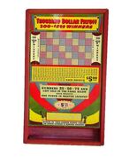 Vintage Cent Punch Board Large 21" Tall Play-board with Thousand Dollar ... - $86.63