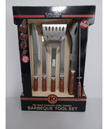 Chicago Cutlery Ten Piece Stainless Steel Forged Barbeque Tool Set NEW - £113.40 GBP
