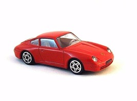 Porsche 911 Carrera Red Burago Miniatura Modelo 1/43 Coleccionable, Raro - £24.21 GBP