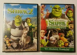Shrek 2 (2004) &amp; Forever After The Final Chapter (2010) DVDs DreamWorks - £7.85 GBP