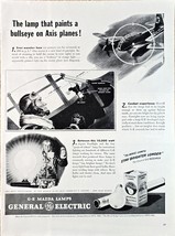 1944-WWII-Vintage Print Ad-Air-Gunner-Axis Planes-War-GENERAL Electric BULBS-VTG - $12.20