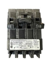 NEW Siemens Circuit Breaker Q21525CT (2) 15 Amp (2) 25 Amp 60Hz 120/240V 4 Poles - £39.10 GBP