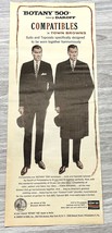 Botany 500 1958 Vintage Print Ad Mens Daroff Tailored Suits Compatibles - $11.89