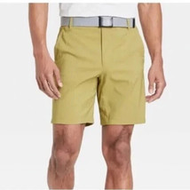 Men&#39;s Cargo Golf Shorts All in Motion Khaki 36 Zipper Pocket UV Protection NWT - £13.65 GBP