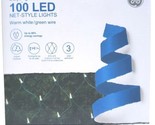 100 GE StayBright Warm White C5 Transparent LED Net-Style Lights - £23.79 GBP