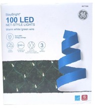 100 GE StayBright Warm White C5 Transparent LED Net-Style Lights - £23.34 GBP
