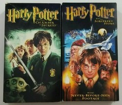 Harry Potter VHS Movie Bundle - The Sorcerers Stone - The Chamber of Sec... - $9.49